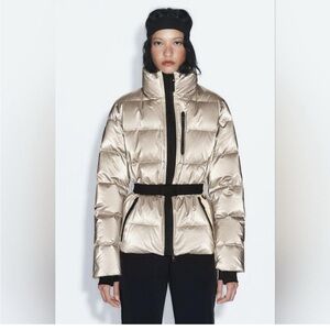 Zara ski collection metallic jacket